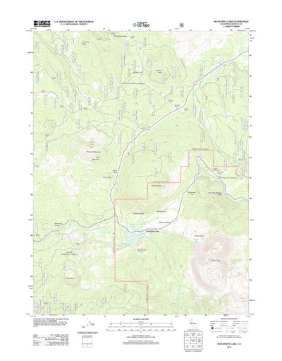 Manzanita Lake, CA (2012, 24000-Scale) Preview 1