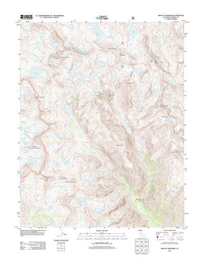 Mount Goddard, CA (2012, 24000-Scale) Preview 1