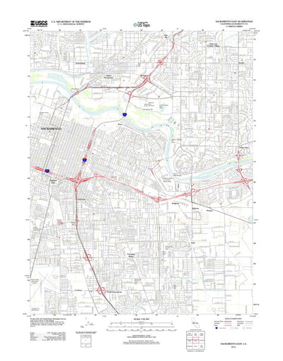 Sacramento East, CA (2012, 24000-Scale) Preview 1