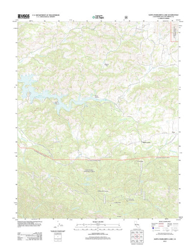 Santa Margarita Lake, CA (2012, 24000-Scale) Preview 1
