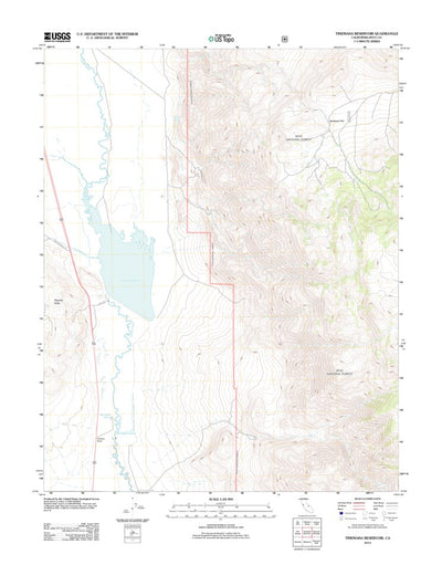 Tinemaha Reservoir, CA (2012, 24000-Scale) Preview 1