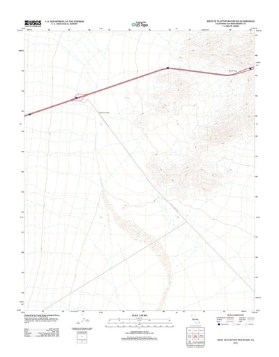 West Of Flattop Mountain, CA (2012, 24000-Scale) Preview 1