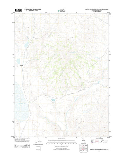 West Of Snowstorm Mountain, CA (2012, 24000-Scale) Preview 1