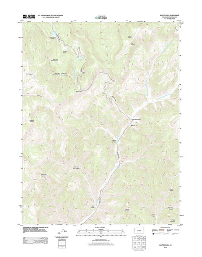 Baxter Pass, CO (2013, 24000-Scale) Preview 1