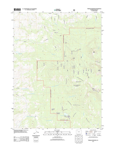 Freeman Reservoir, CO (2013, 24000-Scale) Preview 1