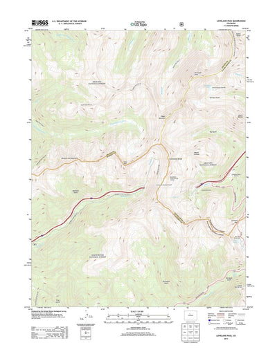 Loveland Pass, CO (2013, 24000-Scale) Preview 1
