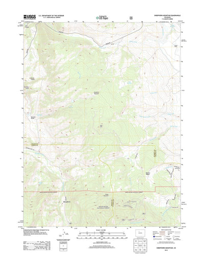 Sheephorn Mountain, CO (2013, 24000-Scale) Preview 1