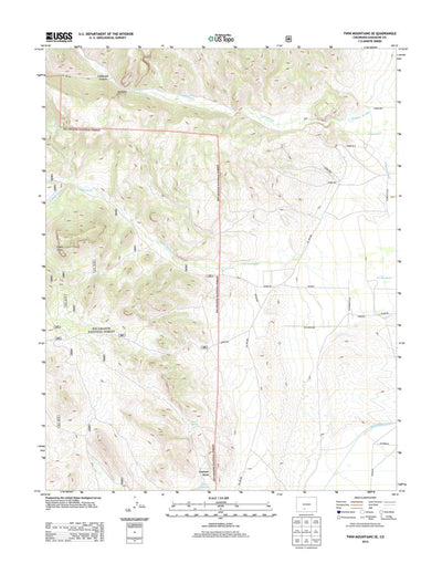 Twin Mountains SE, CO (2013, 24000-Scale) Preview 1