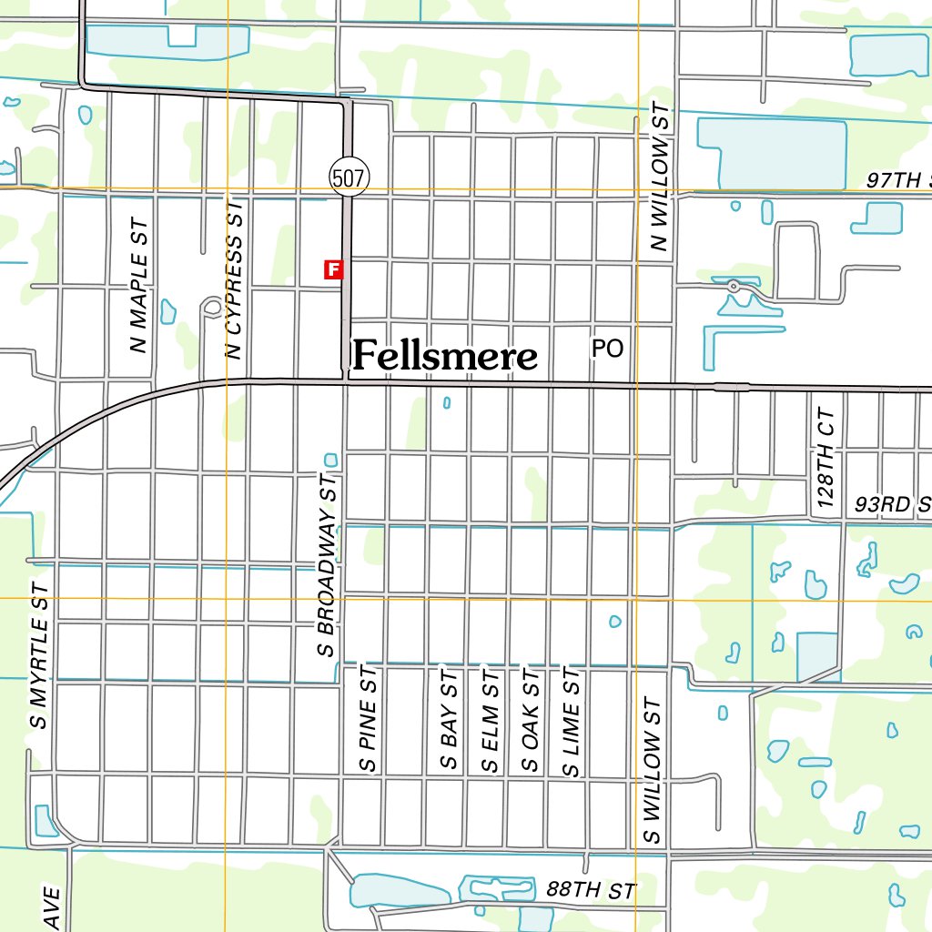 Fellsmere, FL (2012, 24000Scale) Map by United States Geological