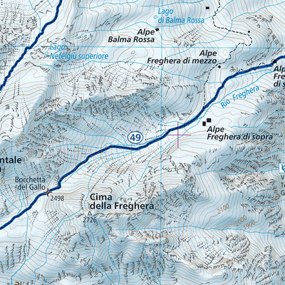 Val Formazza Winter map 1:25000