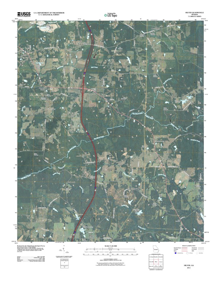 Hilyer, GA (2011, 24000-Scale) Map by United States Geological Survey ...