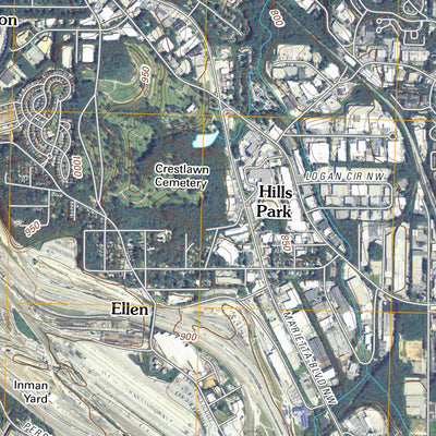 Northwest Atlanta, GA (2011, 24000-Scale) Preview 2
