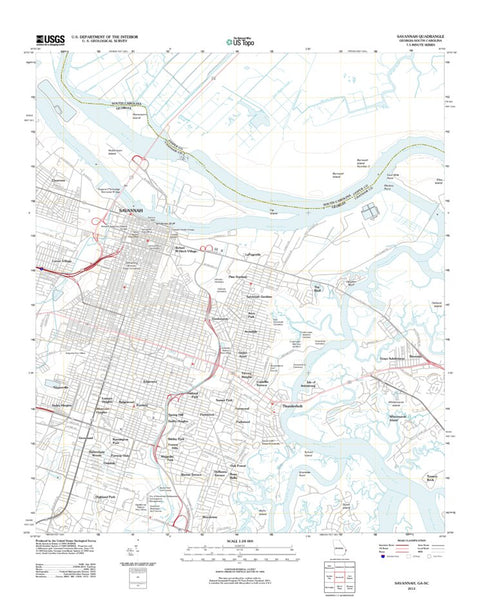 Savannah, GA-SC (2012, 24000-Scale) Preview 1