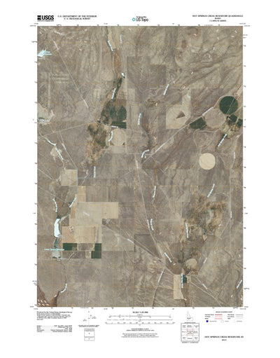 Hot Springs Creek Reservoir, ID (2010, 24000-Scale) Preview 1