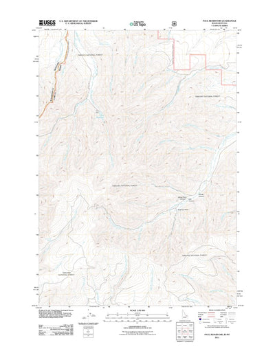 Paul Reservoir, ID-MT (2011, 24000-Scale) Preview 1