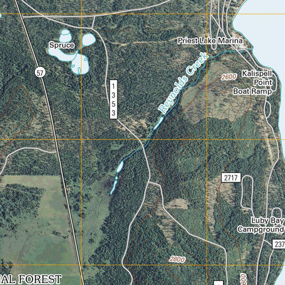 Priest Lake SW, ID (2011, 24000-Scale) Preview 2