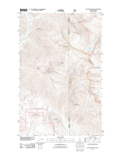 Scotchman Peak, ID-MT (2011, 24000-Scale) Preview 1