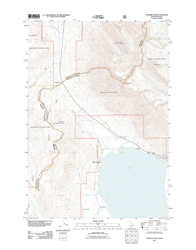 Targhee Peak, ID-MT (2011, 24000-Scale) Preview 1