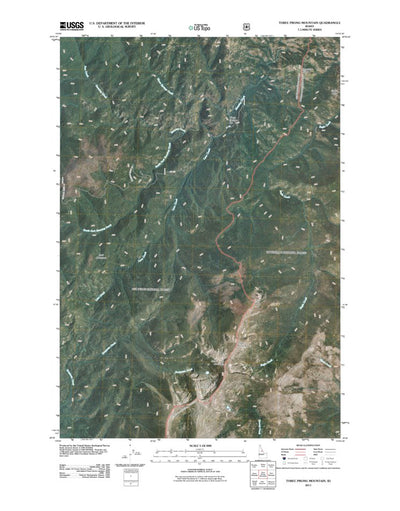 Three Prong Mountain, ID (2011, 24000-Scale) Preview 1
