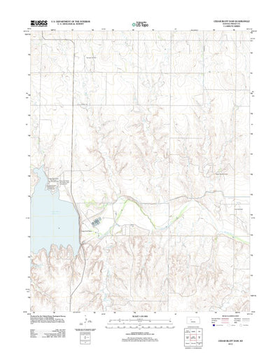 Cedar Bluff Dam, KS (2012, 24000-Scale) Preview 1