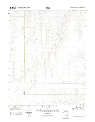 Horse Thief Canyon SW, KS (2012, 24000-Scale) Preview 1