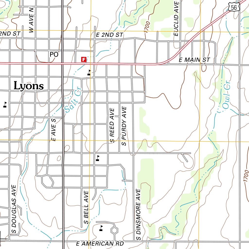 Lyons, KS (2012, 24000Scale) Map by United States Geological Survey