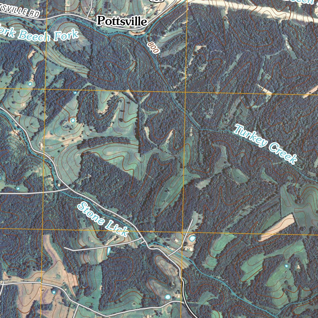 Mackville, KY (2010, 24000Scale) Map by United States Geological