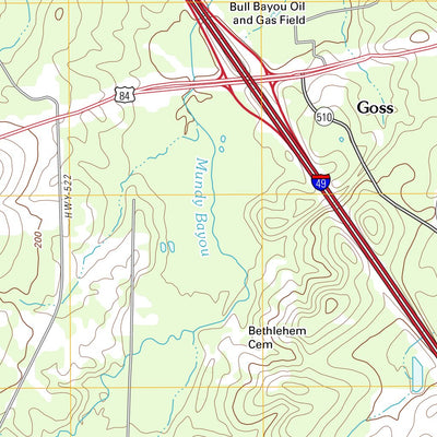 Bayou Pierre Lake, LA (2012, 24000-Scale) Preview 2