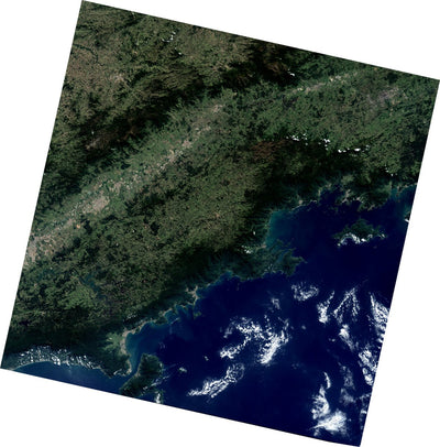 Litoral Norte de São Paulo - Brazil, 15 m resolution Satelite Imagery