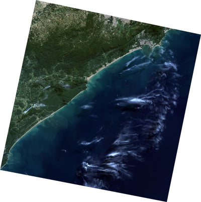 Santos and South Coast of SP state- Brazil, 15 m resolution Satelite Imagery