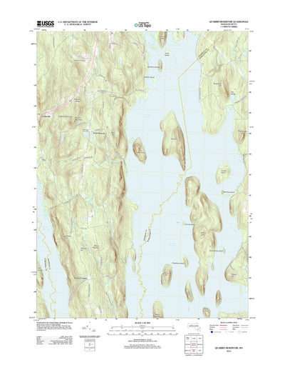 Quabbin Reservoir, MA (2012, 24000-Scale) Preview 1