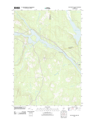 Mattaseunk Lake, ME (2011, 24000-Scale) Preview 1