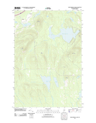 Meduxnekeag Lake, ME (2011, 24000-Scale) Preview 1