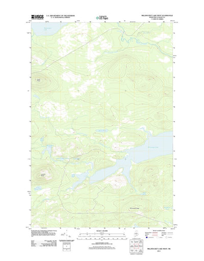 Millinocket Lake West, ME (2011, 24000-Scale) Preview 1