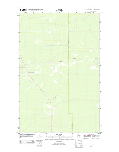 Norman Lake SW, MN (2013, 24000-Scale) Preview 1