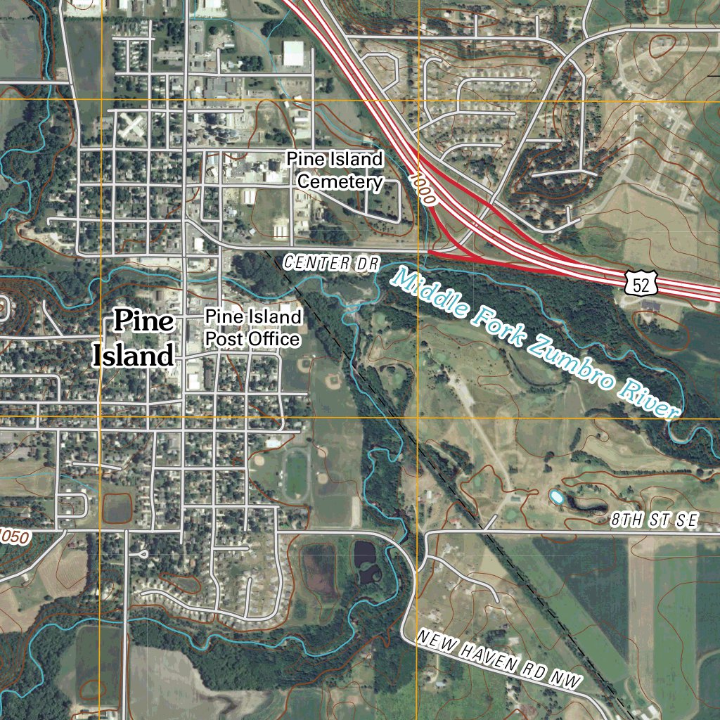 Pine Island, MN (2010, 24000-Scale) Map by United States Geological ...