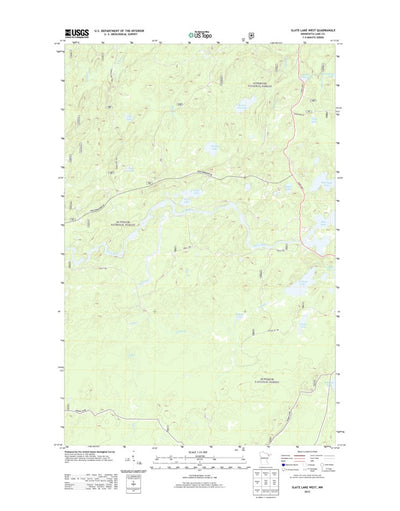 Slate Lake West, MN (2013, 24000-Scale) Preview 1