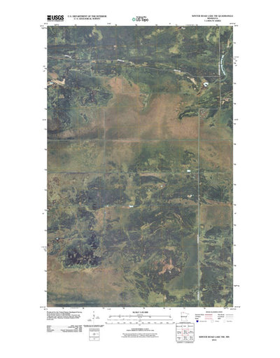 Winter Road Lake NW, MN (2010, 24000-Scale) Preview 1