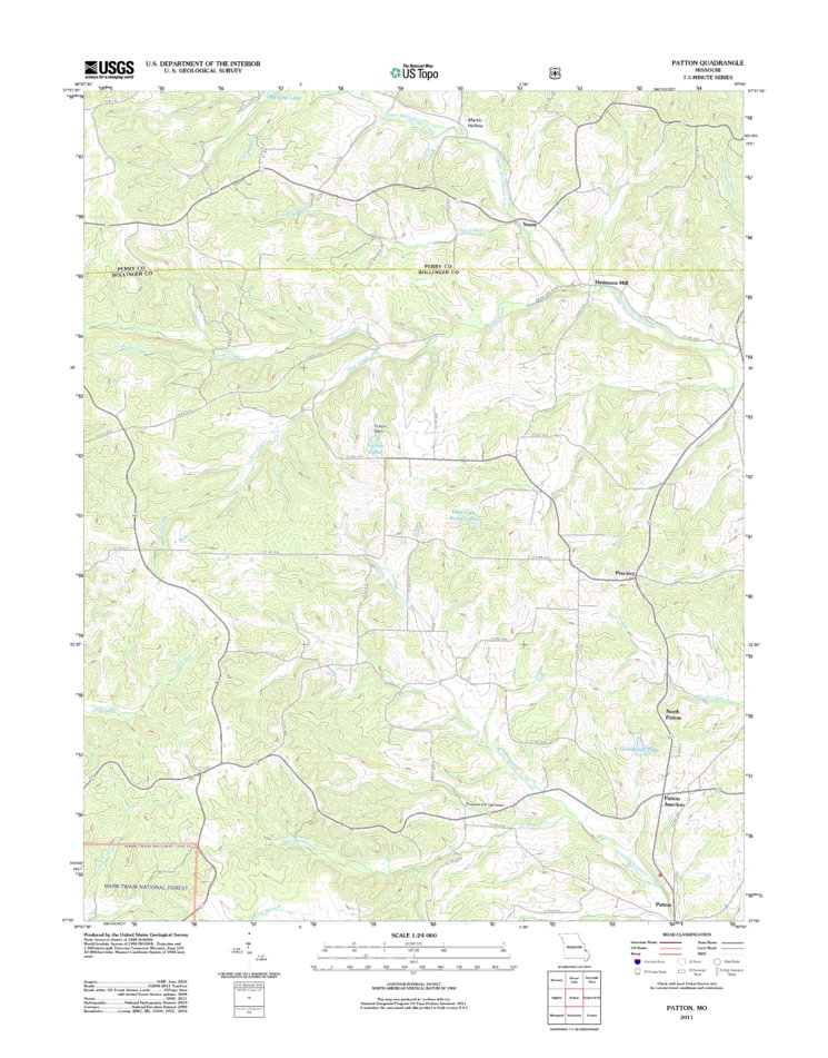Patton, MO (2011, 24000-Scale) Map by United States Geological Survey ...