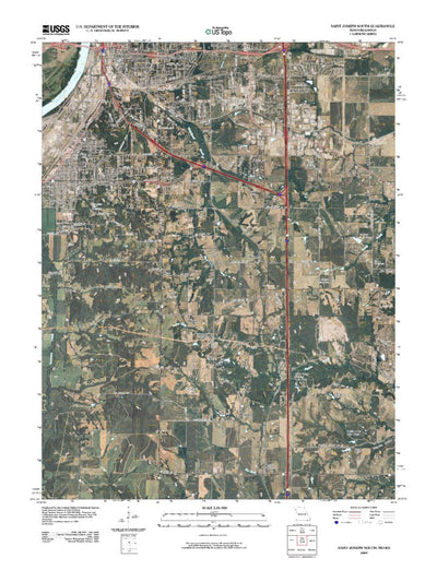 Saint Joseph South, MO-KS (2009, 24000-Scale) Preview 1