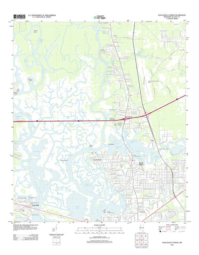 Pascagoula North, MS (2012, 24000-Scale) Preview 1