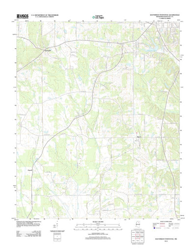 Southwest Pontotoc, MS (2012, 24000-Scale) Preview 1