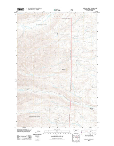 Amelong Creek, MT (2011, 24000-Scale) Preview 1