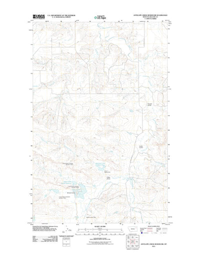 Antelope Creek Reservoir, MT (2011, 24000-Scale) Preview 1