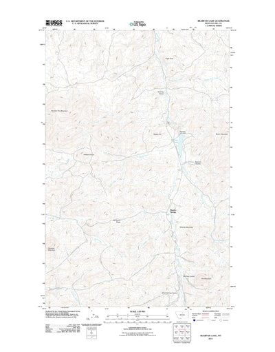Bearpaw Lake, MT (2011, 24000-Scale) Preview 1