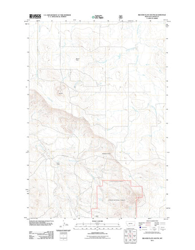 Beaver Flats South, MT (2011, 24000-Scale) Preview 1