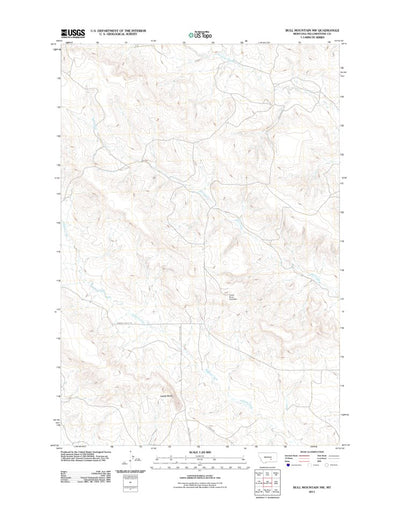 Bull Mountain NW, MT (2011, 24000-Scale) Preview 1