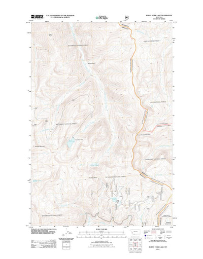 Burnt Fork Lake, MT (2011, 24000-Scale) Preview 1