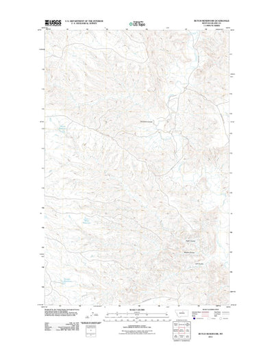 Butch Reservoir, MT (2011, 24000-Scale) Preview 1