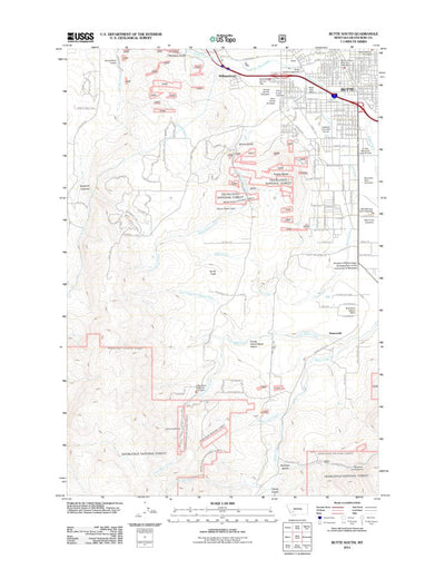 Butte South, MT (2011, 24000-Scale) Preview 1